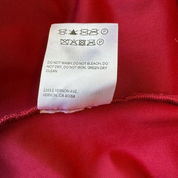 Reformation Lunar Velvet Dress In Crimson Size Small - Picture 7 of 10